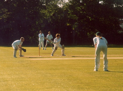 Dave Green batting