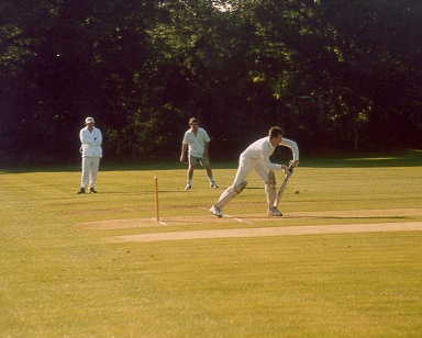 John Young batting