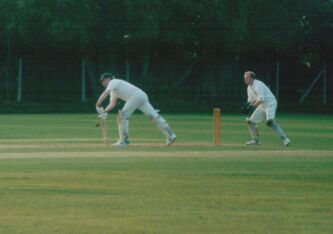 Geoff Hales batting