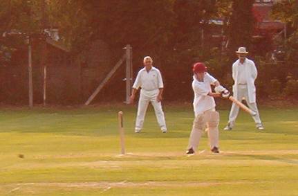 Guy Wiedermann batting.