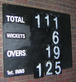 The scoreboard