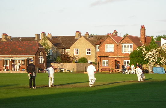 The pitch in sunshine